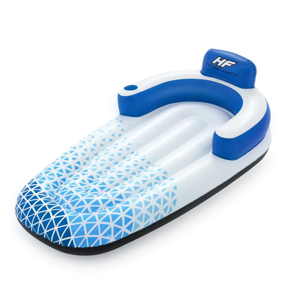 Bestway Hydro Force Indigo Wave Inflatable Pool Lounge - 72" X 42" 1