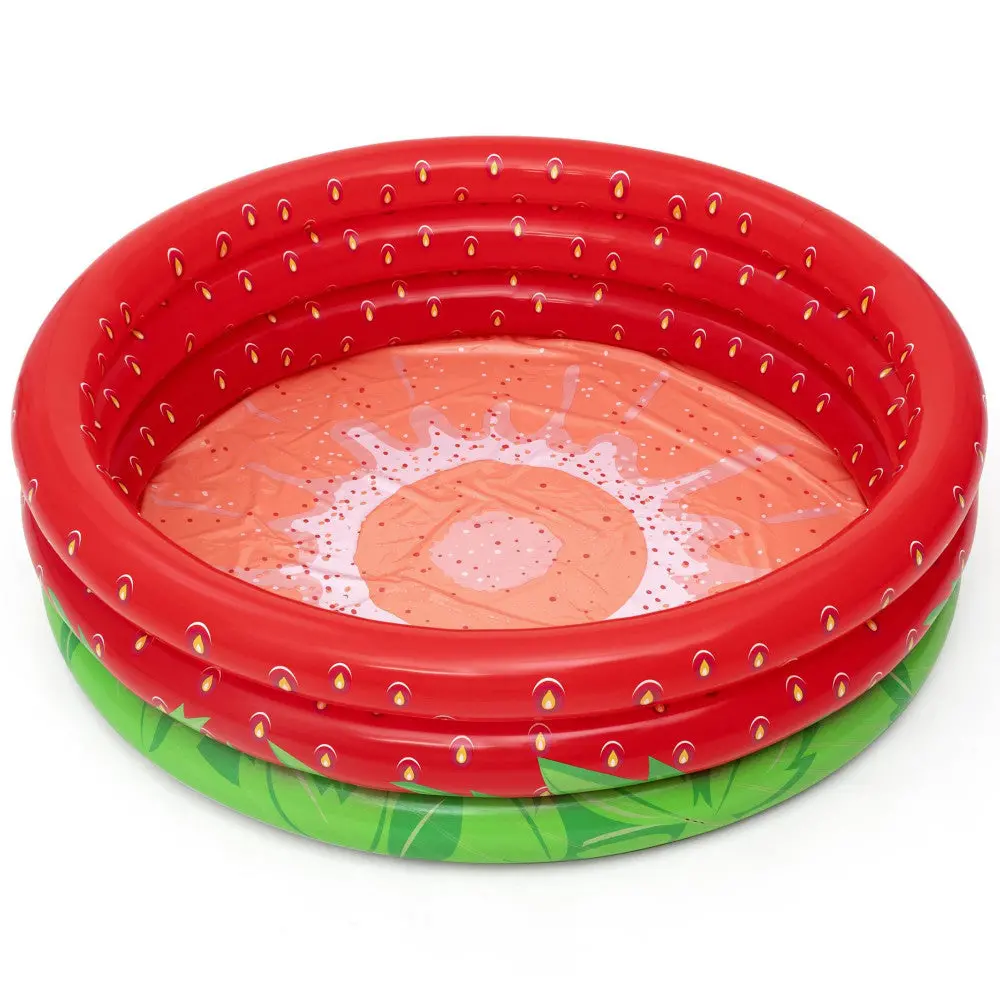 Bestway H2ogo! Sweet Strawberry Inflatable Play Pool, 66" X 15" 1