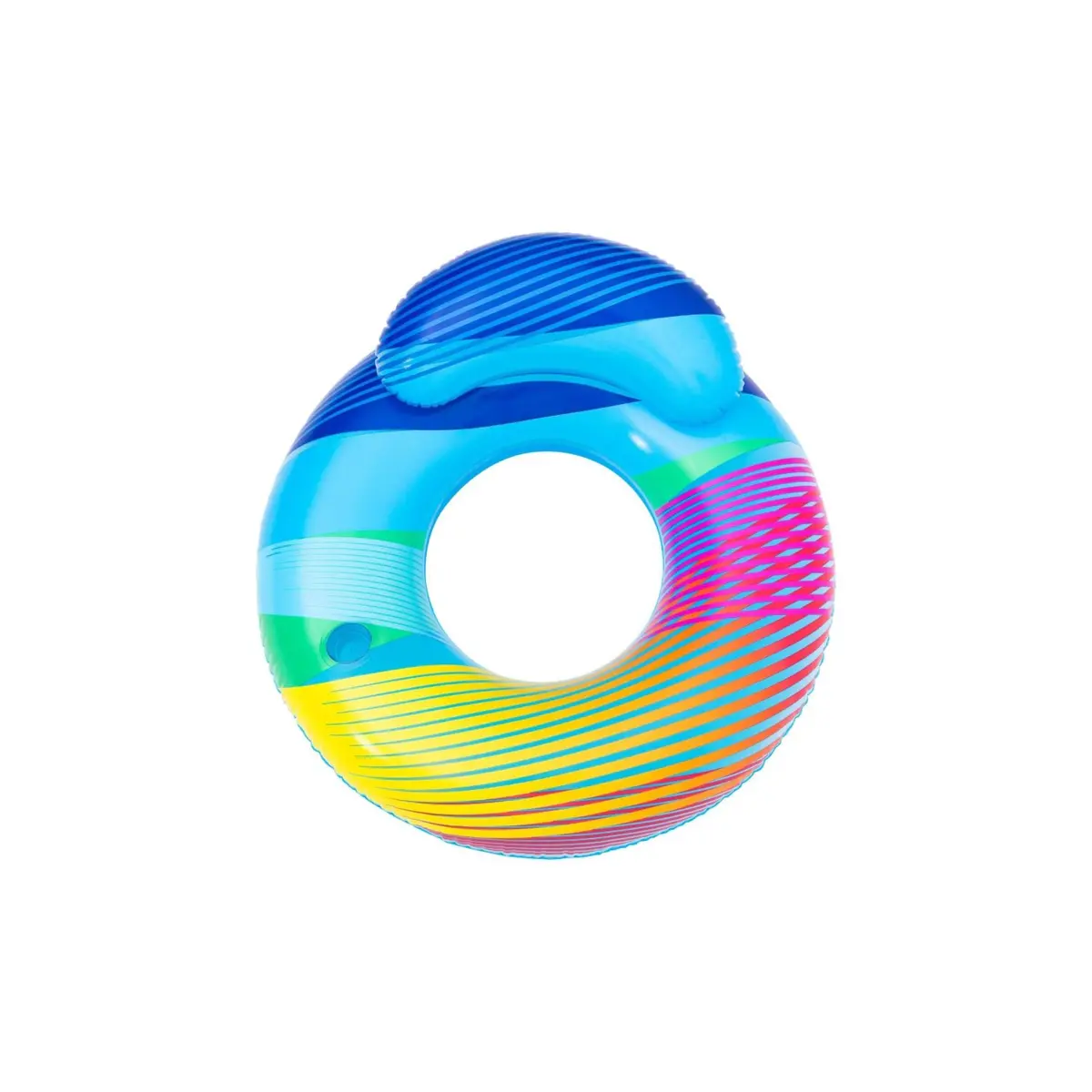 Bestway H2ogo! 46.5" Swim Bright Inflatable Led Swim Ring With Backrest 1
