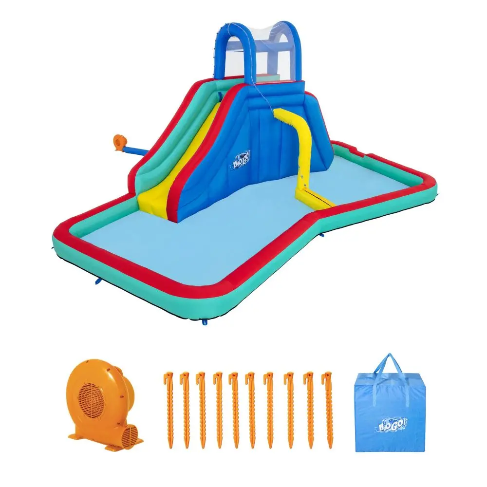Bestway H2ogo! Waterfall Waves Mega Inflatable Water Park With Slide And Pool 1
