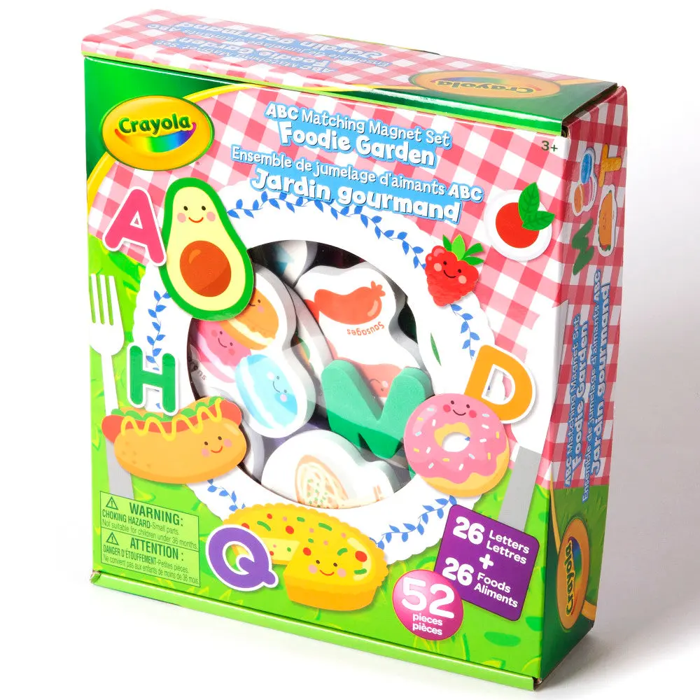 Crayola Foodie Garden Abc Matching Magnet Set - Educational Toy For Kids Ages 3+ 1