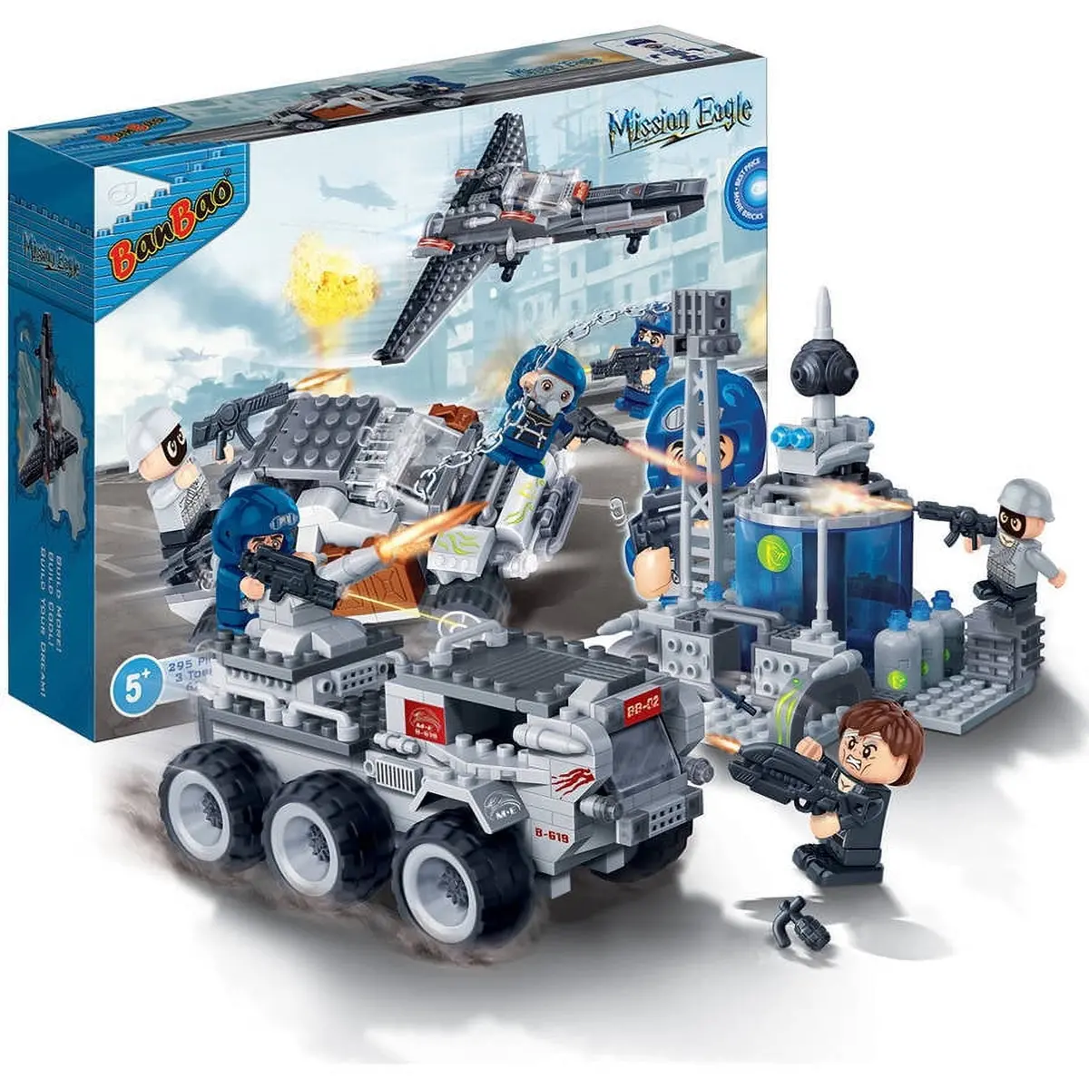 Banbao Mission Eagle 328-Piece Combat Truck And Tower Playset 1
