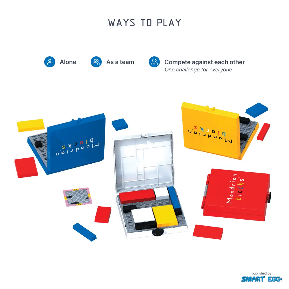 Mondrian Blocks Yellow Edition - 88 Challenge Logic Puzzle Game 2
