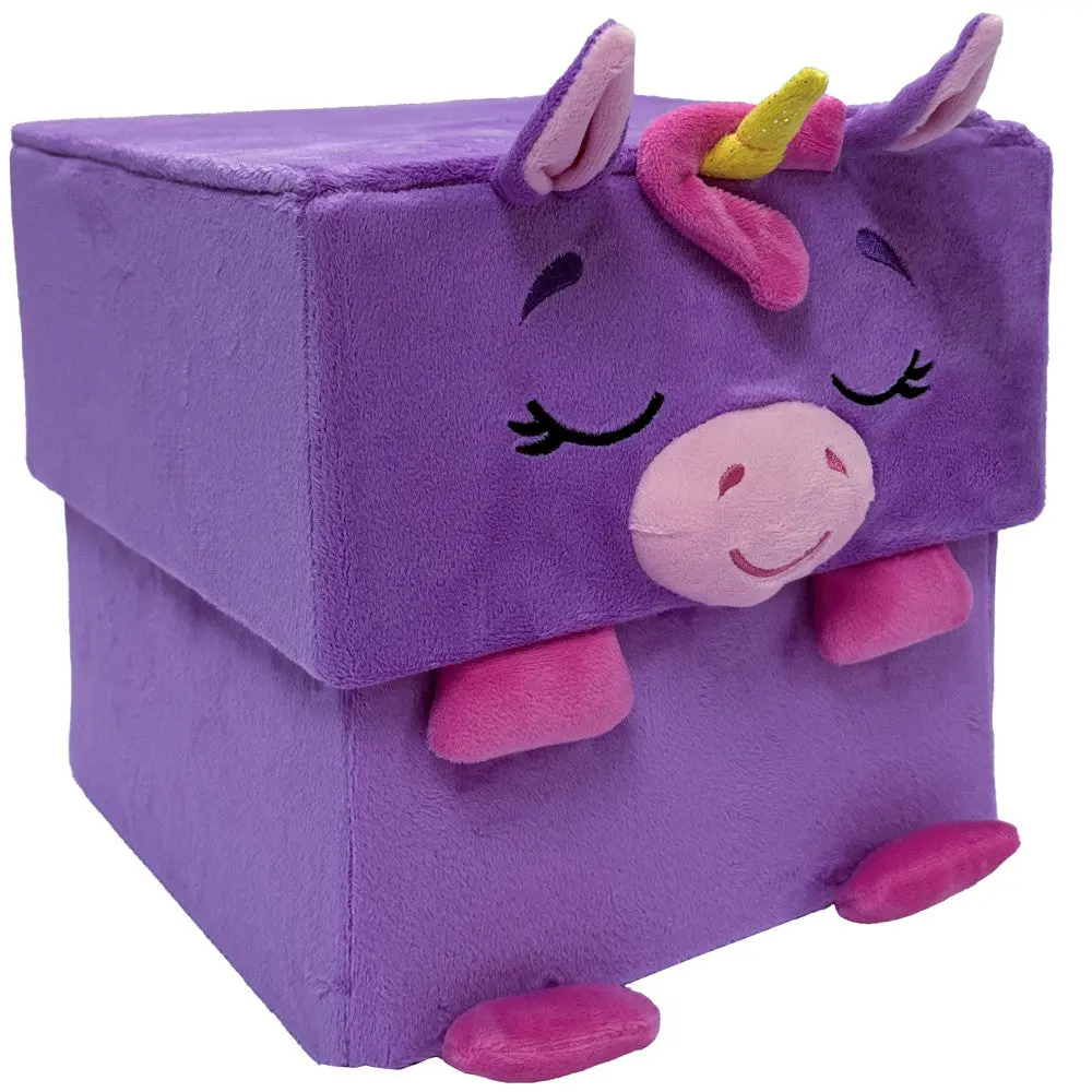 Happy Nappers Adorable Storables 15" Unicorn Plush - Purple & Pink 1
