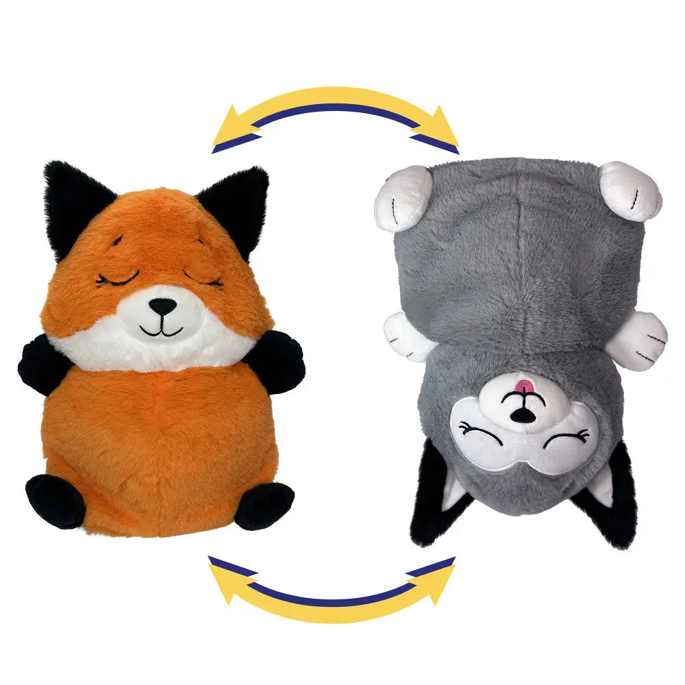 Flipazoo 2-In-1 Plush Fox To Husky - Snuggly Transforming Animal Pillow 1
