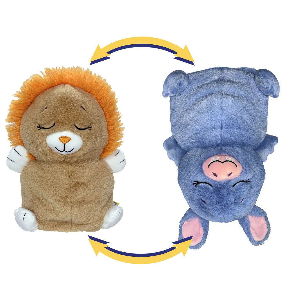 Flipazoo Upside Down Inside Out 2-In-1 Plush - Lion To Hippo 1