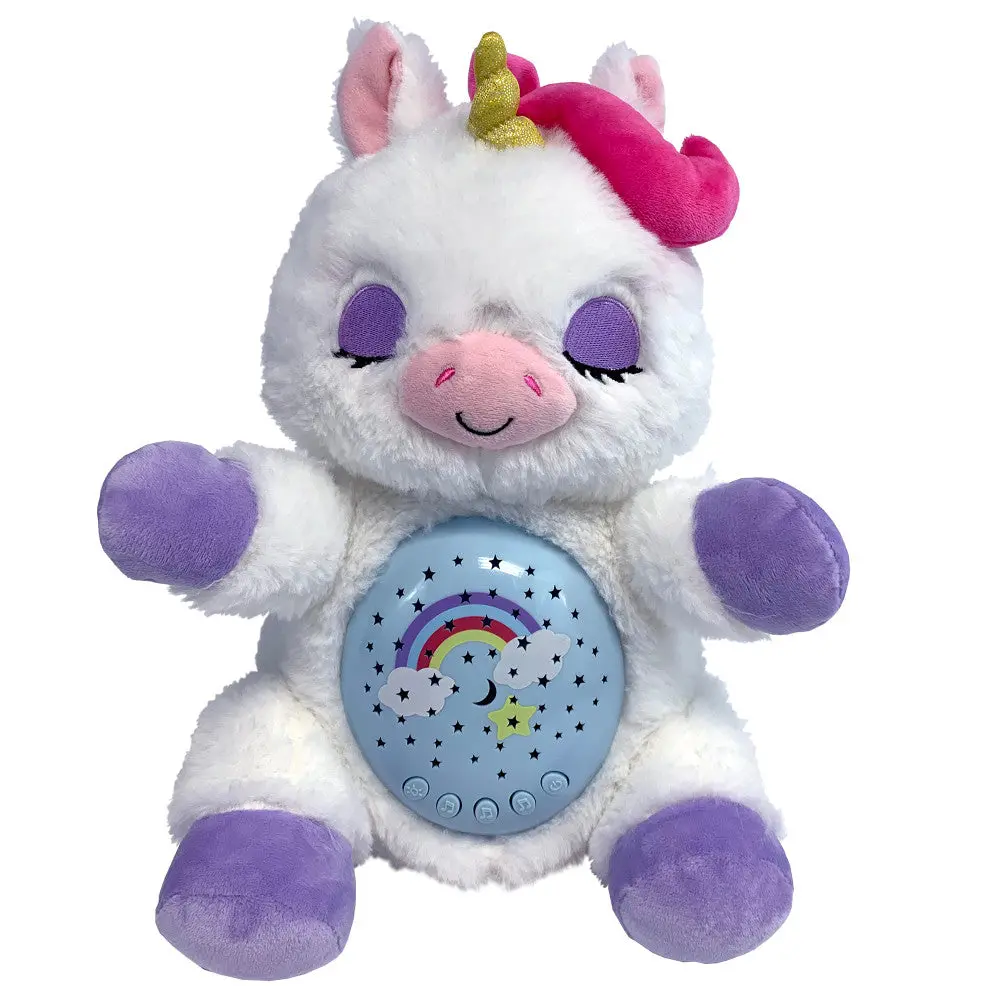 Happy Nappers Lullabrites Sweet Dreams 12 Inch Interactive Unicorn - White/Purple 1