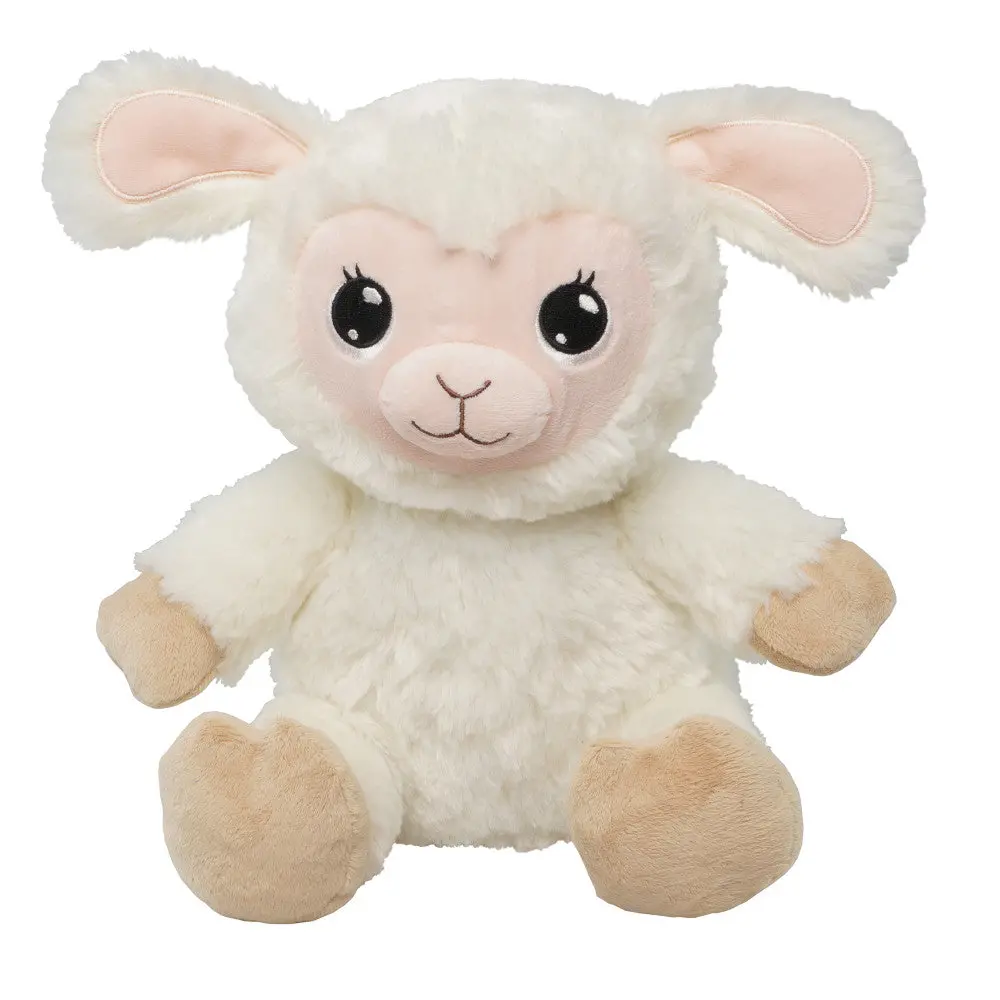 Happy Nappers Lullabrites 11.75 Inch Musical Light Up Lamb - Cream & Tan 1