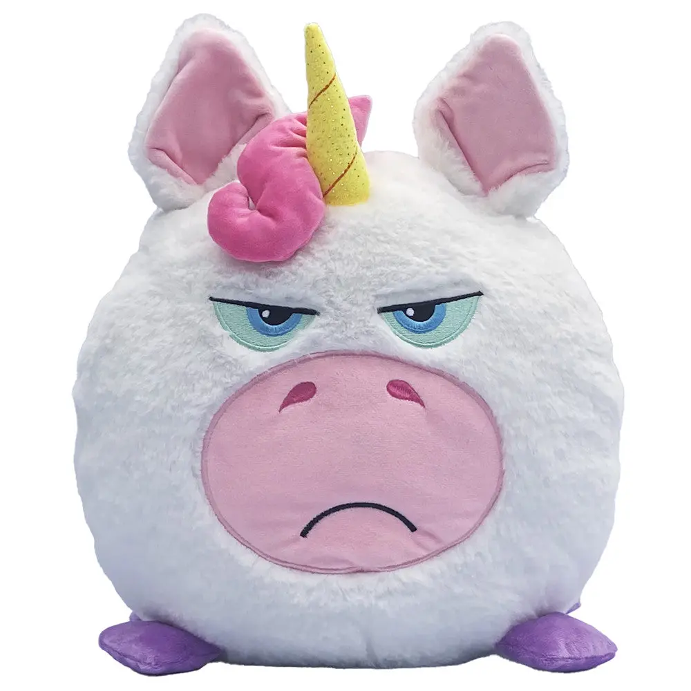 Hangry Petz Luna Unicorn 12 Inch Talking Plush - White-Pink-Purple 1