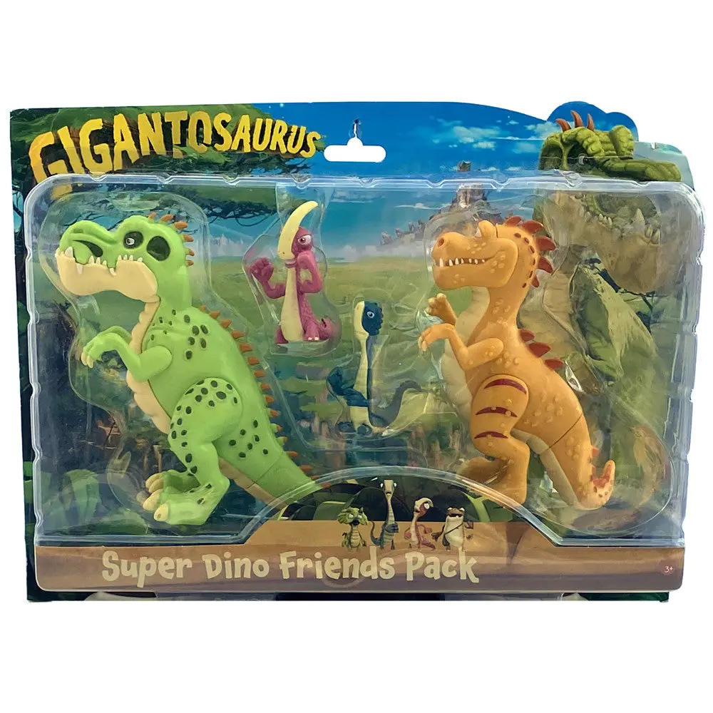 Gigantosaurus Super Dino Friends Action Figure Pack - 4 Piece Set 1