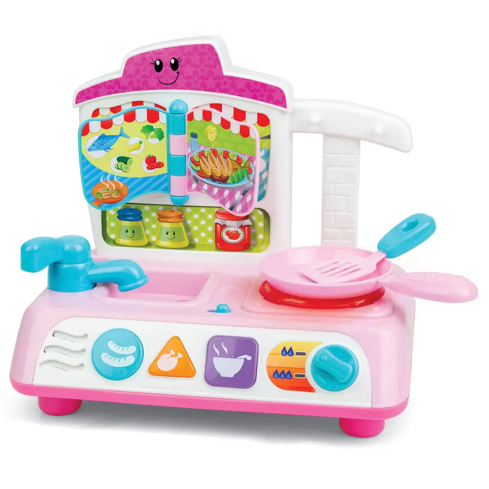 Winfun Mycook Master Kitchen Playset - Pink With Lights & Sounds 1