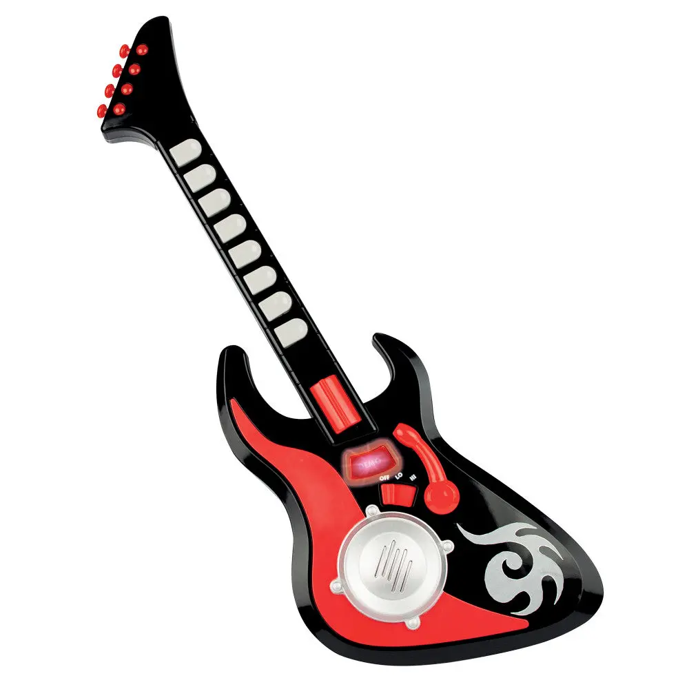 Winfun Cool Sounds Guitar, 8-Key Black & Red Instrument For Ages 3+ 1