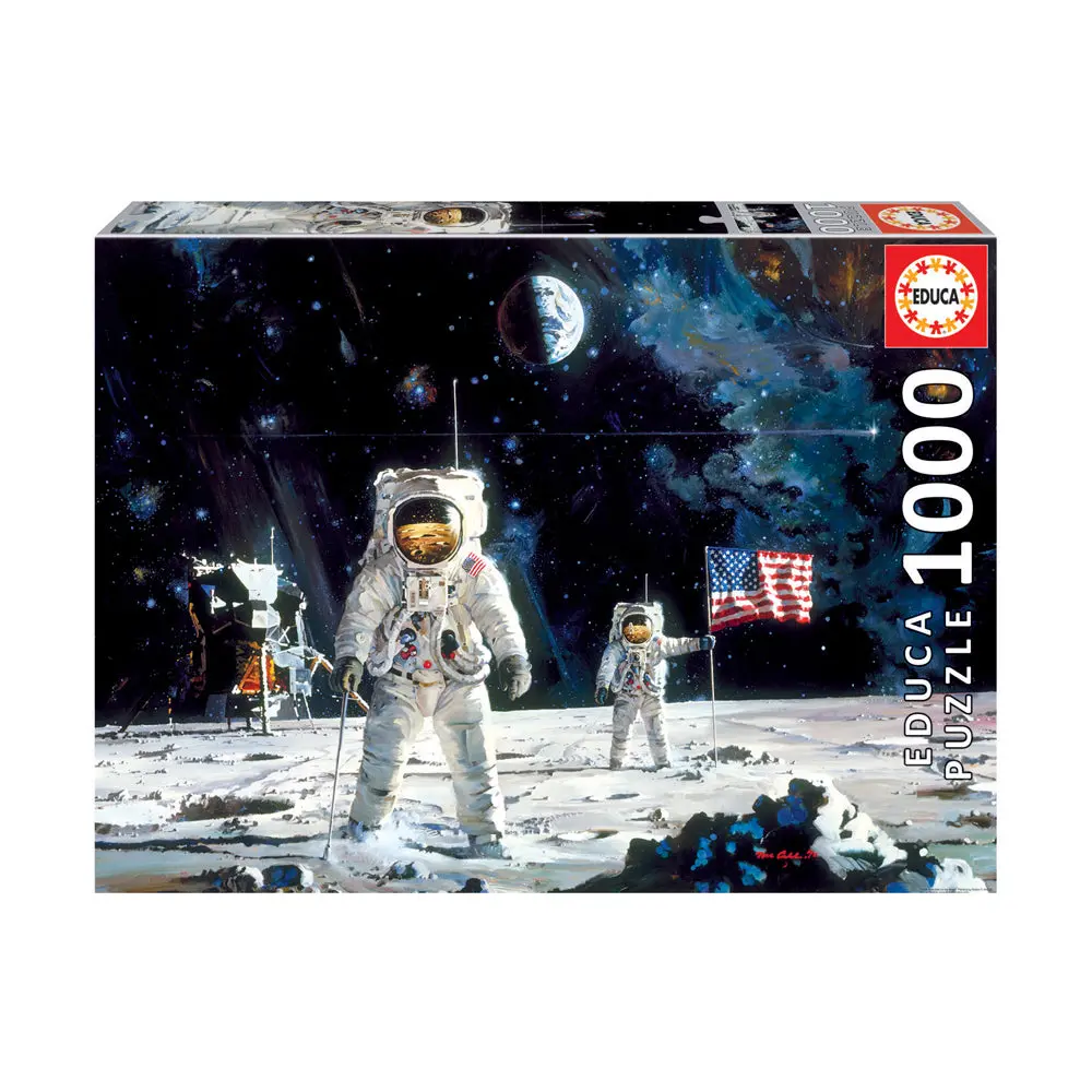 Educa Robert Mccall First Men On The Moon Jigsaw Puzzle - 1000 Pcs 1
