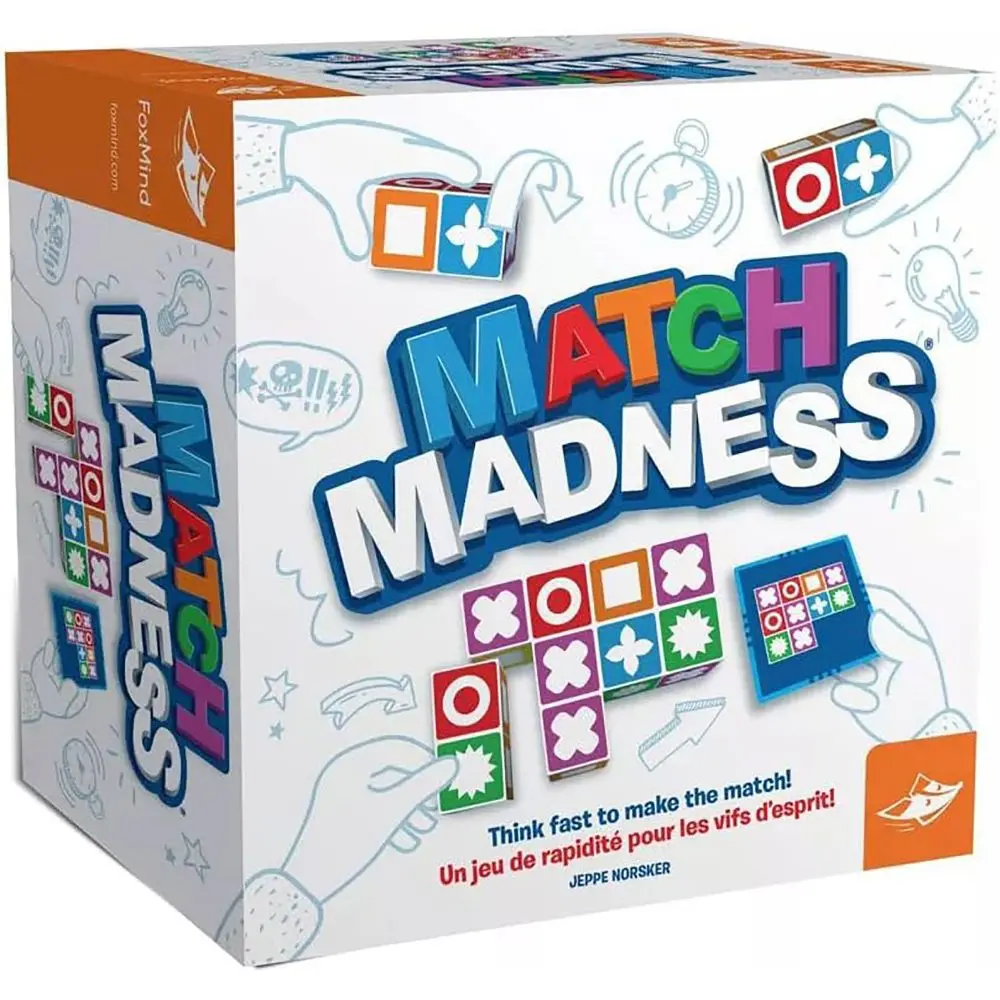 Foxmind Games Match Madness Fast-Paced Pattern Matching Board Game 1