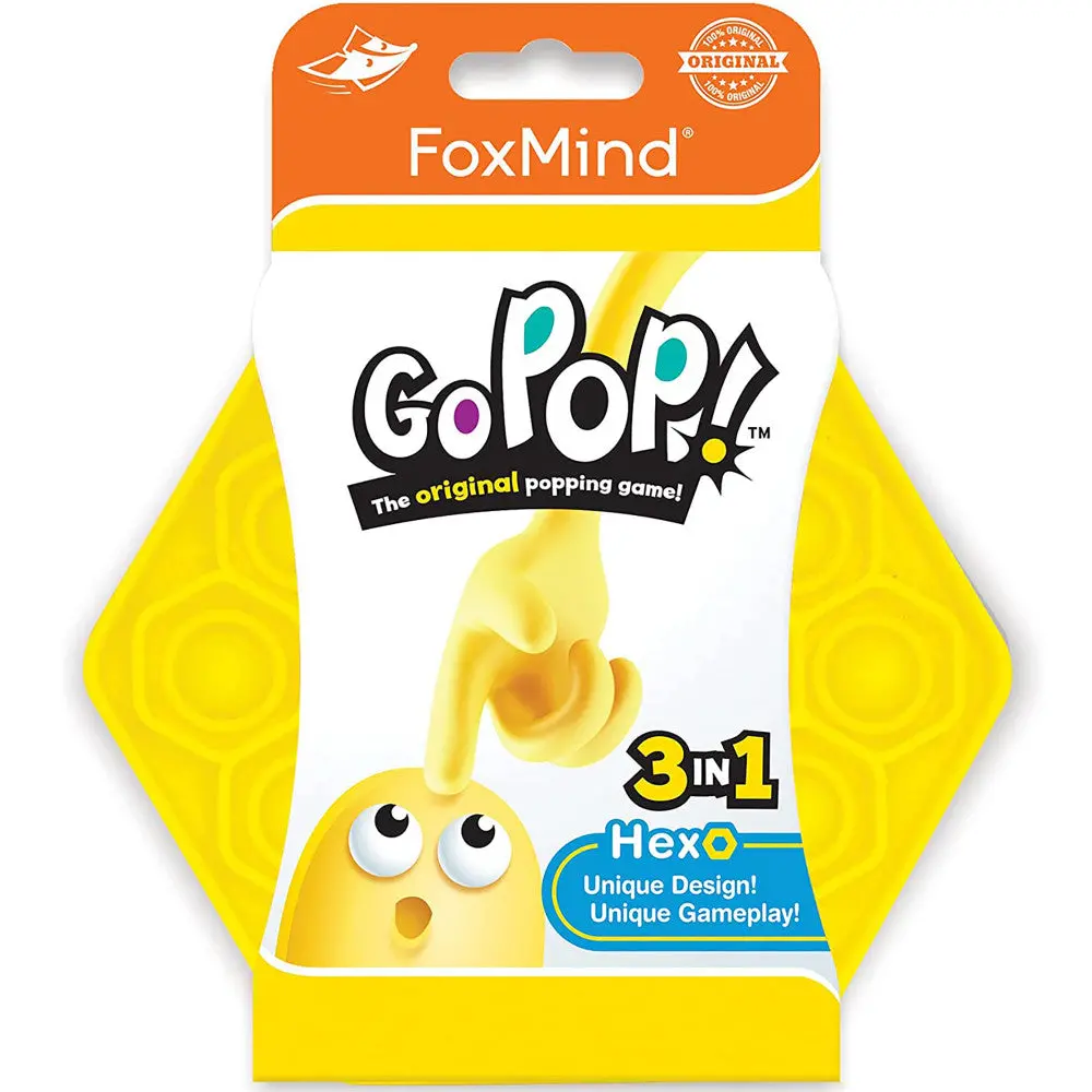 Foxmind Go Pop! Hexo Yellow - Strategic Bubble Popping Game 1
