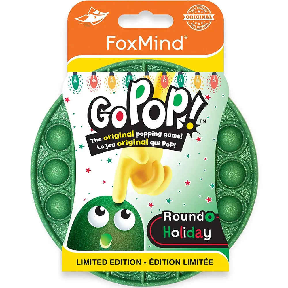 Foxmind Games Go Pop! Roundo Holiday Glitter Green Edition 1