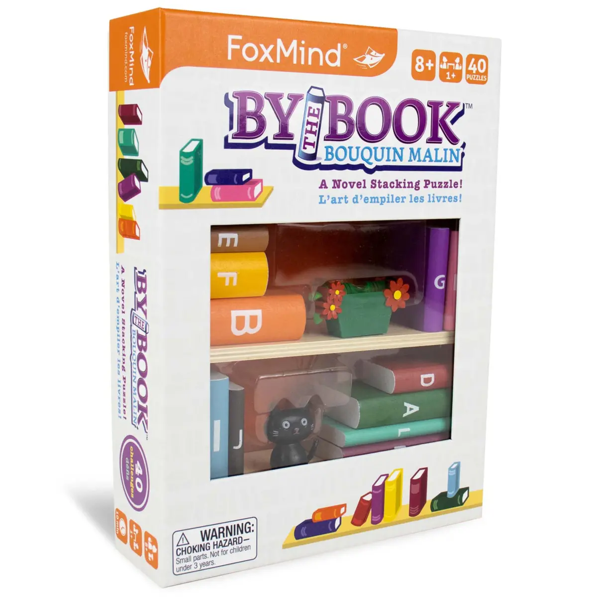 Foxmind By The Book 3D Wooden Stacking Puzzle - 40 Challenges 1