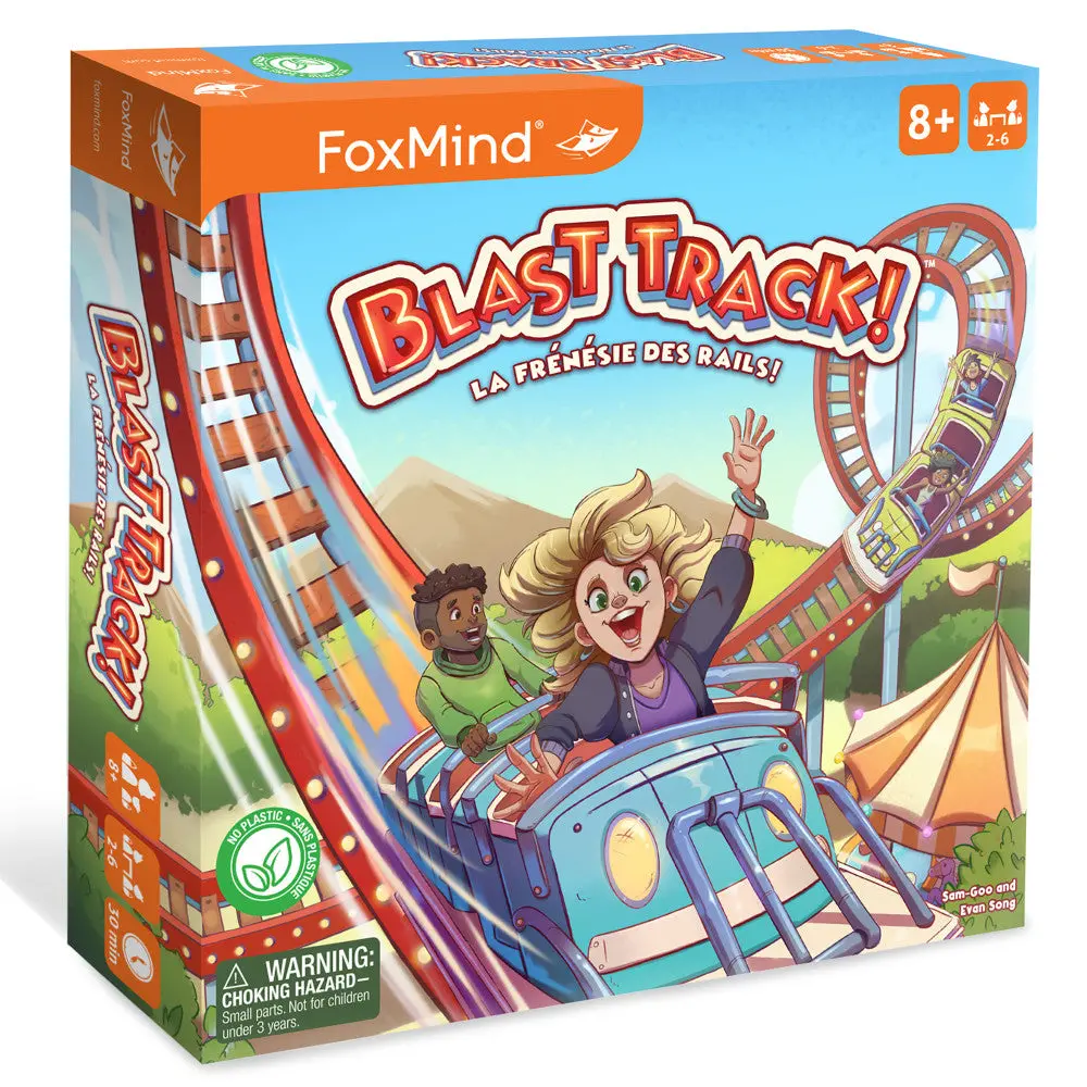 Foxmind Blast Track Roller Coaster Design Board Game, Ages 8+ 1