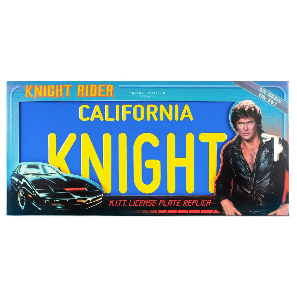 Doctor Collector Knight Rider 1:1 Scale K.I.T.T. License Plate Replica 1