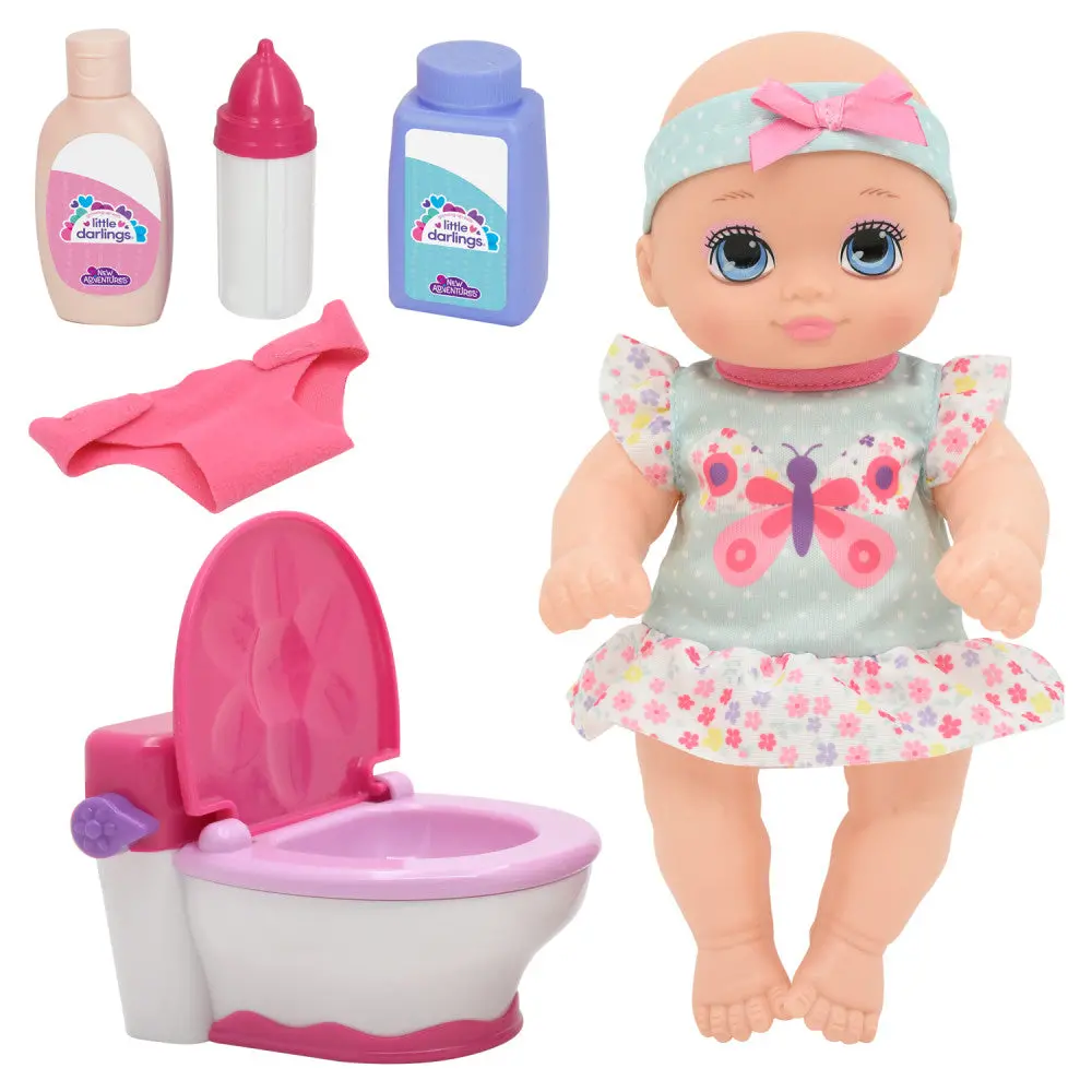 New Adventures Little Darlings - It's My Potty 10 Inch Doll With Chair 1