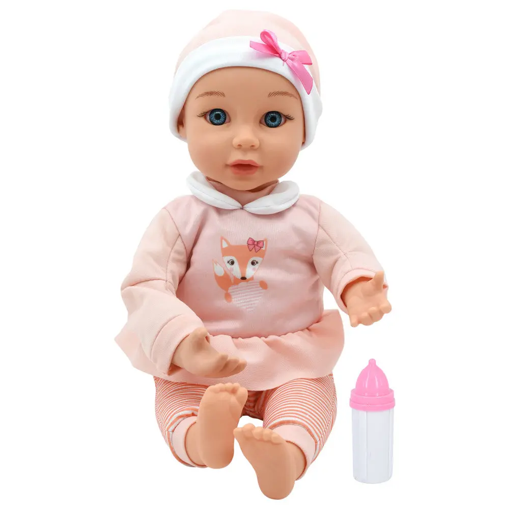 Little Darlings 14 Inch - Sweet Touch Baby Doll With Fox-Pink-White Outfit 1
