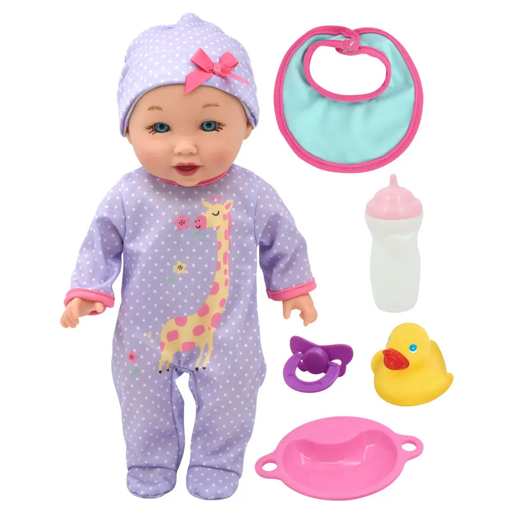Little Darlings 12-Inch Talking Playtime Doll - Purple And Pink With Giraffe Accents 1