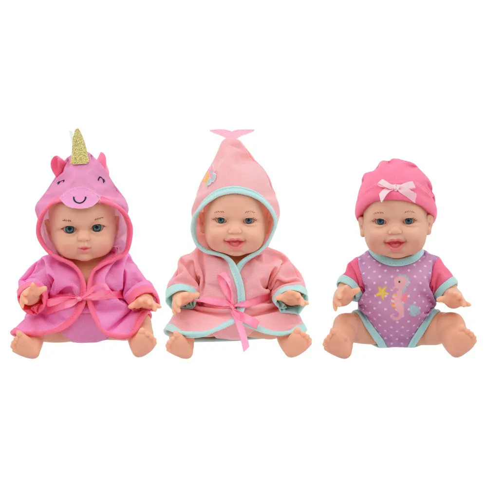 So Much Love 8-Inch Trio Baby Doll Playset - Interchangeable Outfits 1