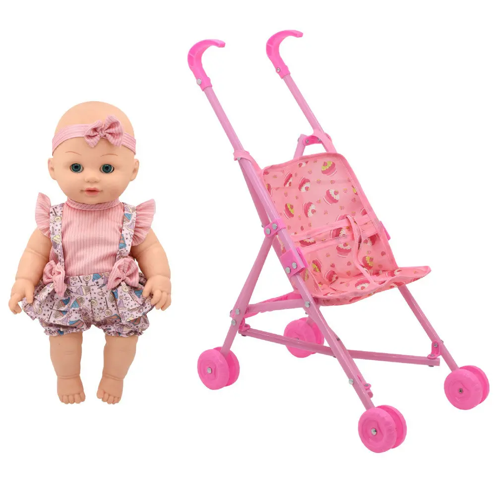 Little Darlings: Out For A Stroll - Cupcake Lollipop Pink & Blue Ensemble 1