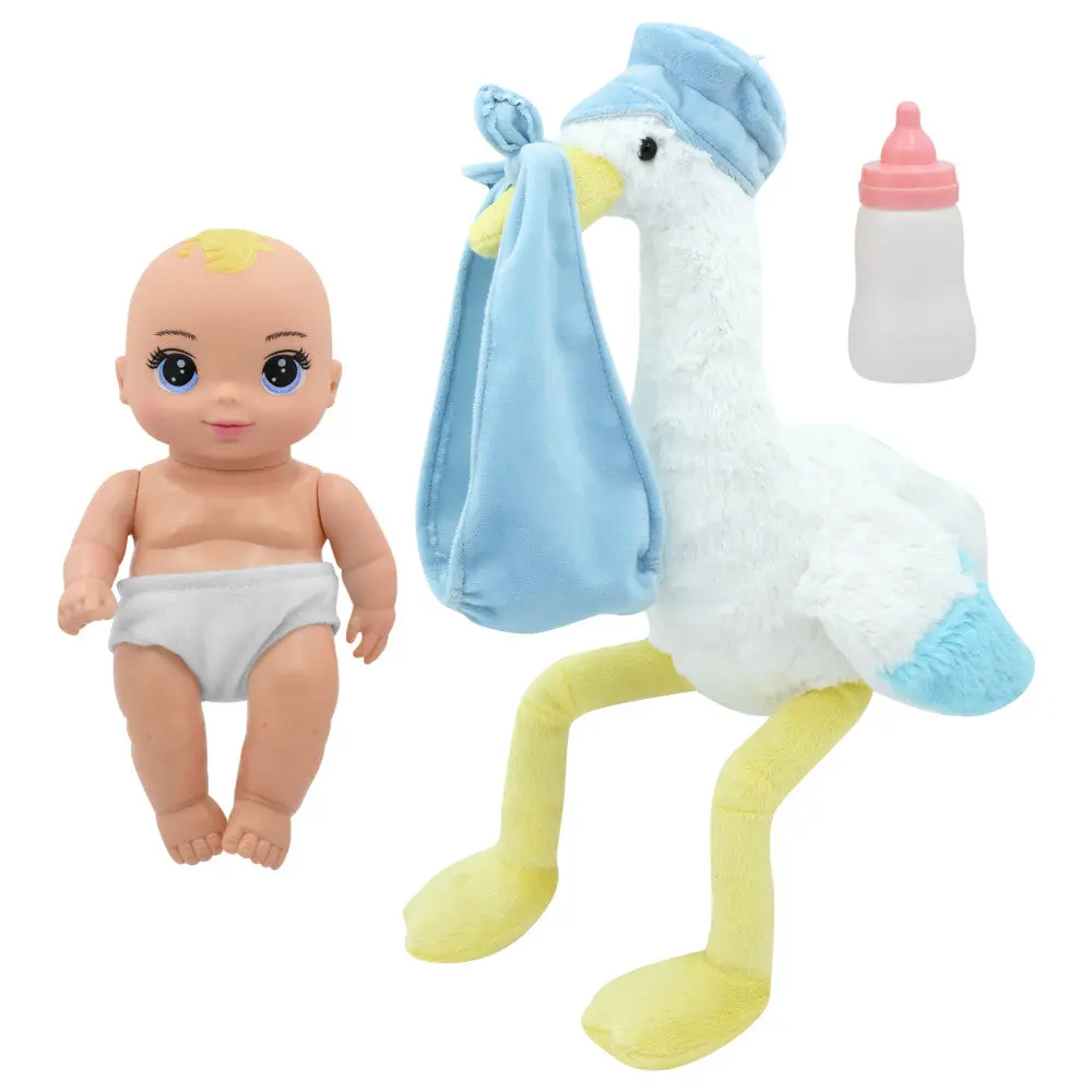 Magic Nursery 8" Special Delivery Set - Blue - Posable Baby Doll, Age 2+ 1