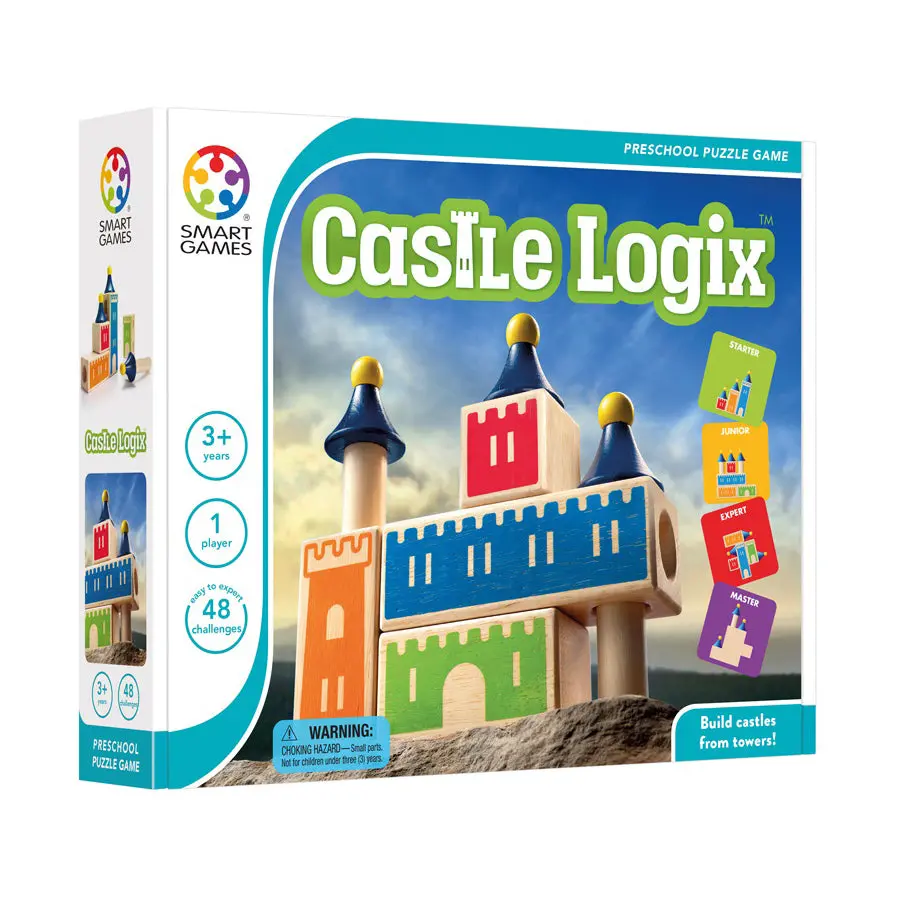 Smartgames Castle Logix Wooden Puzzle Game - Educational Brain Game For Kids 1