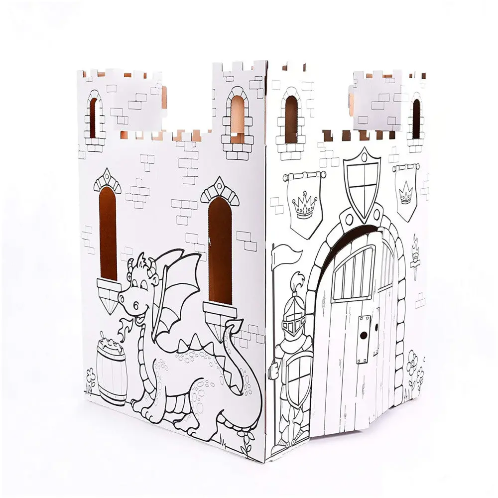 Easy Playhouse Fairy Tale Castle - Creative Cardboard Fort For Kids 1