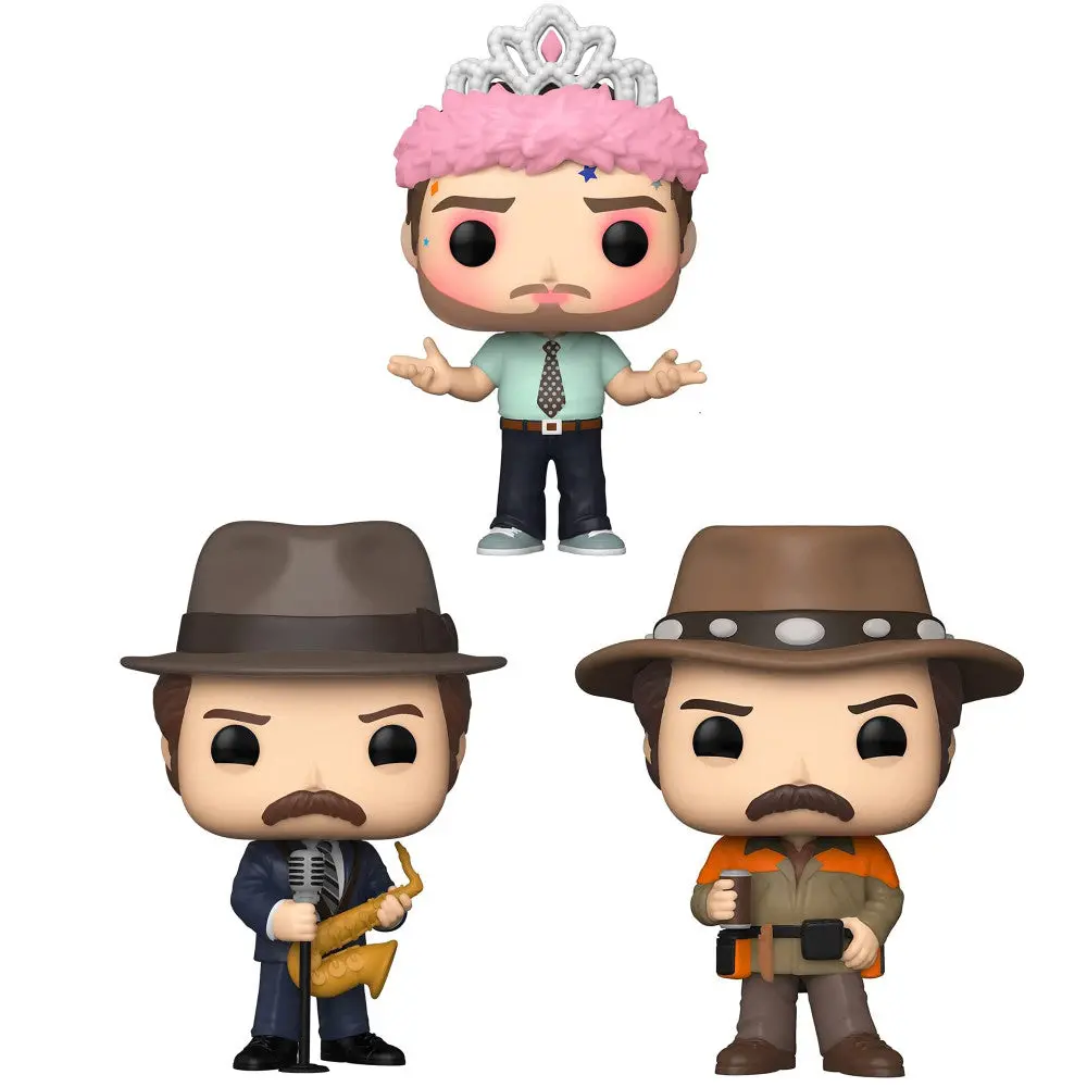 Funko Pop! Tv: Parks & Rec 3.75 Inch Vinyl Collectors Set - Andy, Duke Silver, Hunter Ron 1