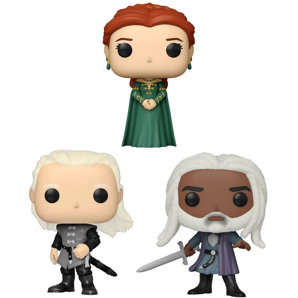 Funko Pop! House Of The Dragon Vinyl Figures - Alicent, Daemon, Coryls 1