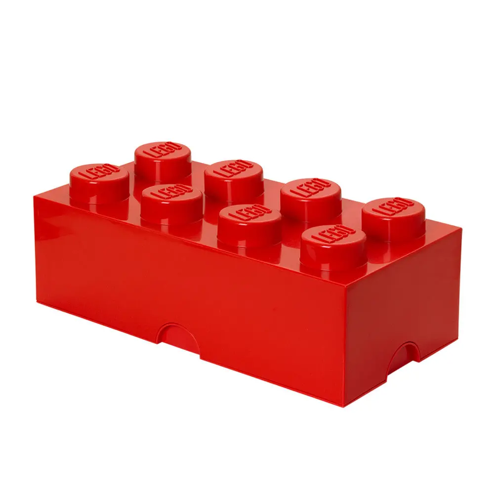 Lego Storage Brick 8 - Bright Red Large Capacity Organizer 1