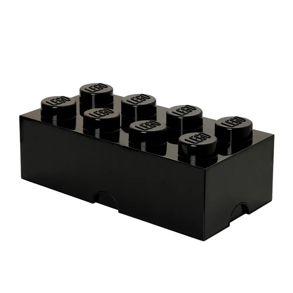 Lego Storage Brick 8 - Stackable Black Organizer Box 1