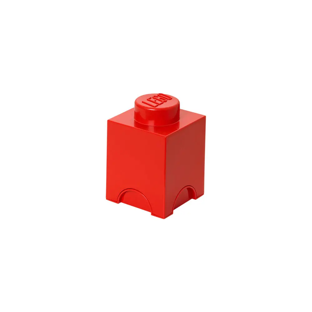 Lego Bright Red Storage Brick 1 - Stackable Organizer 1
