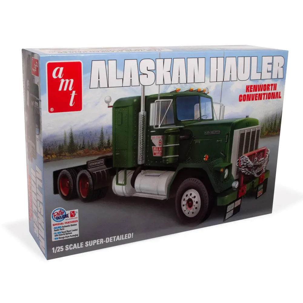 Amt Kenworth Alaskan Hauler 1:25 Scale Model Kit - Detailed Tractor Replica 1
