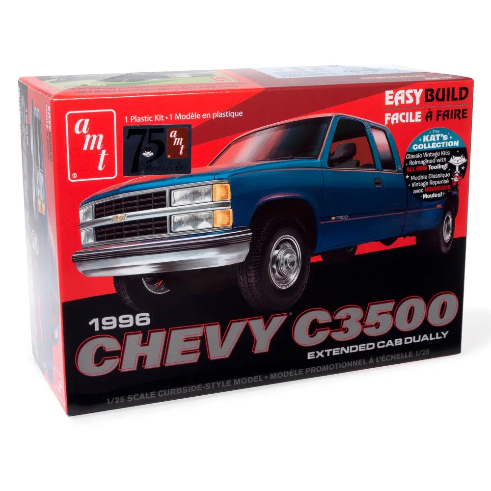 Amt 1996 Chevrolet C-3500 Dually Pickup 1:25 Scale Model Kit 1