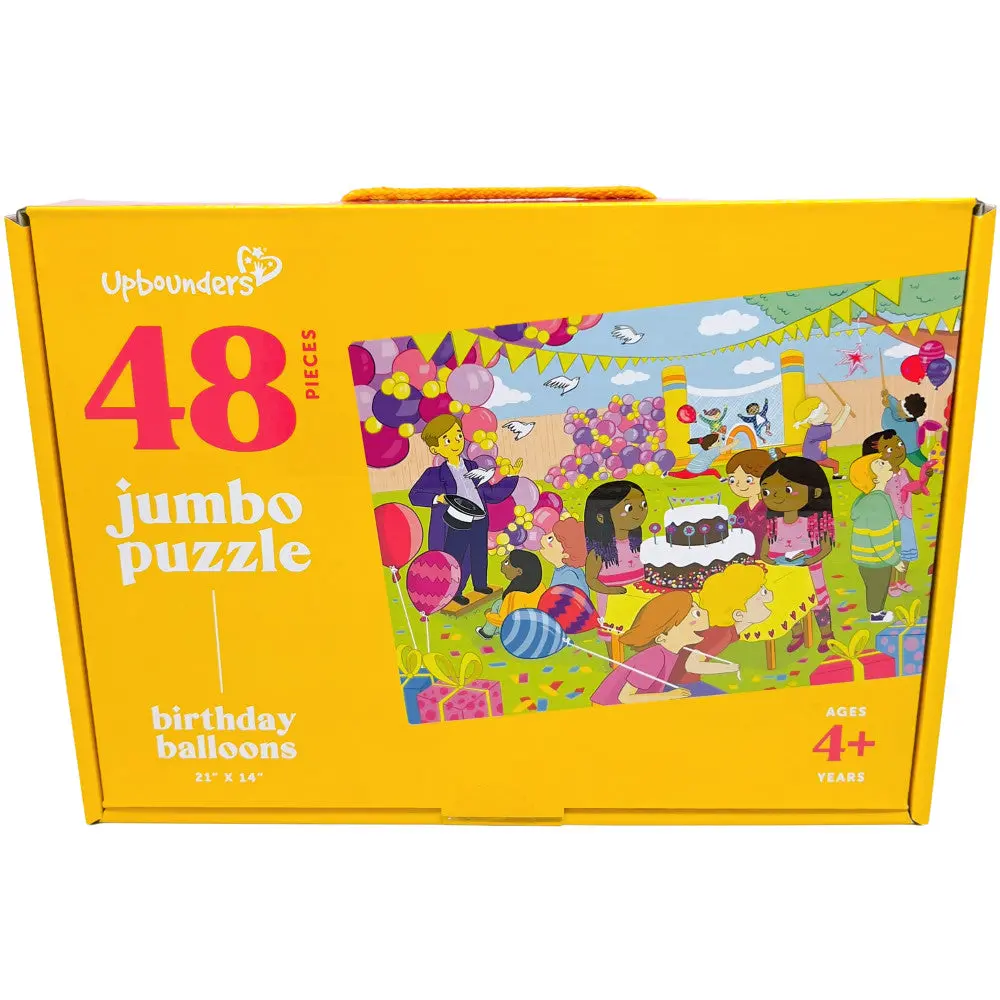 Upbounders Vibrant Birthday Balloons Jigsaw Puzzle - 48 Pc 1