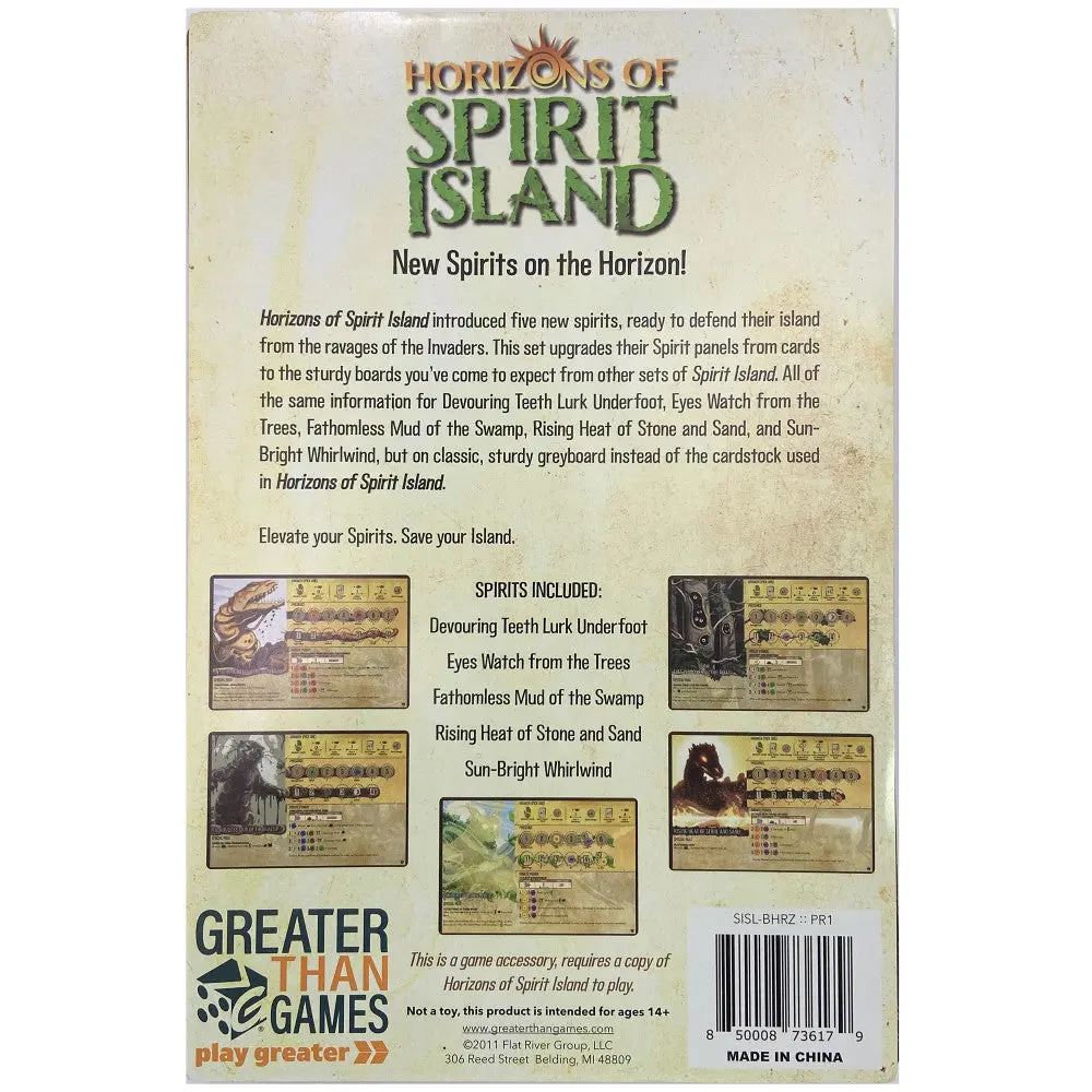 Horizons Of Spirit Island: Classic Greyboard Spirit Panel Boards 1