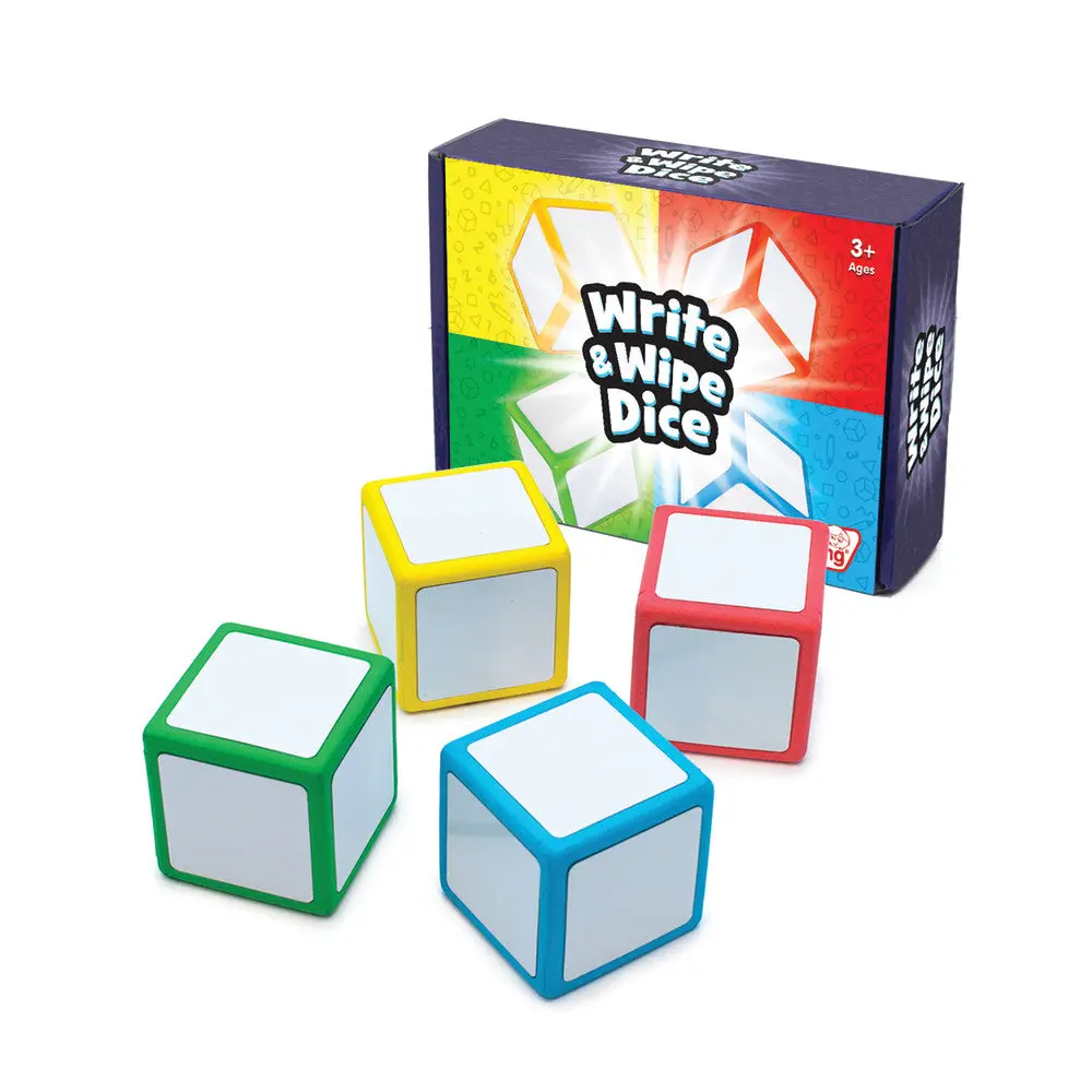 Junior Learning Write & Wipe Magnetic Dice - Colorful Educational Toy 1