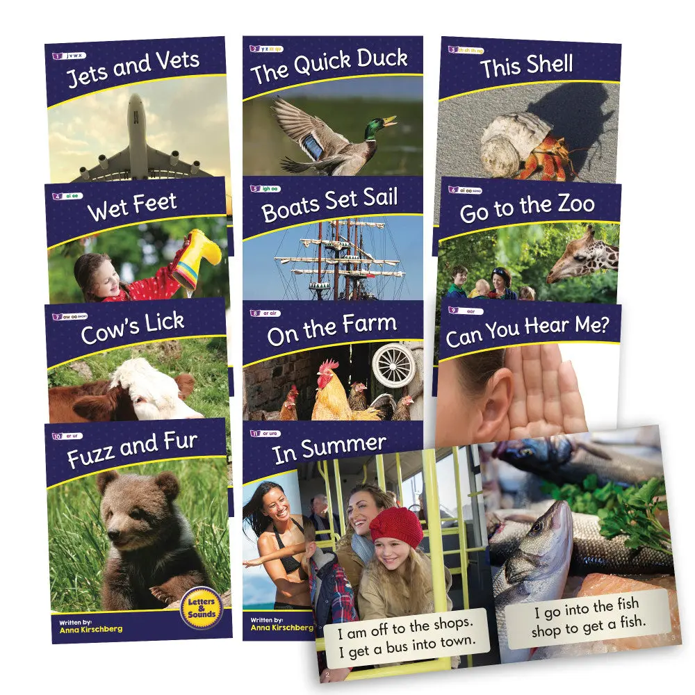 Junior Learning - Letters & Sounds Phase 3 Set 2 - Non-Fiction Educational Learning Set 1