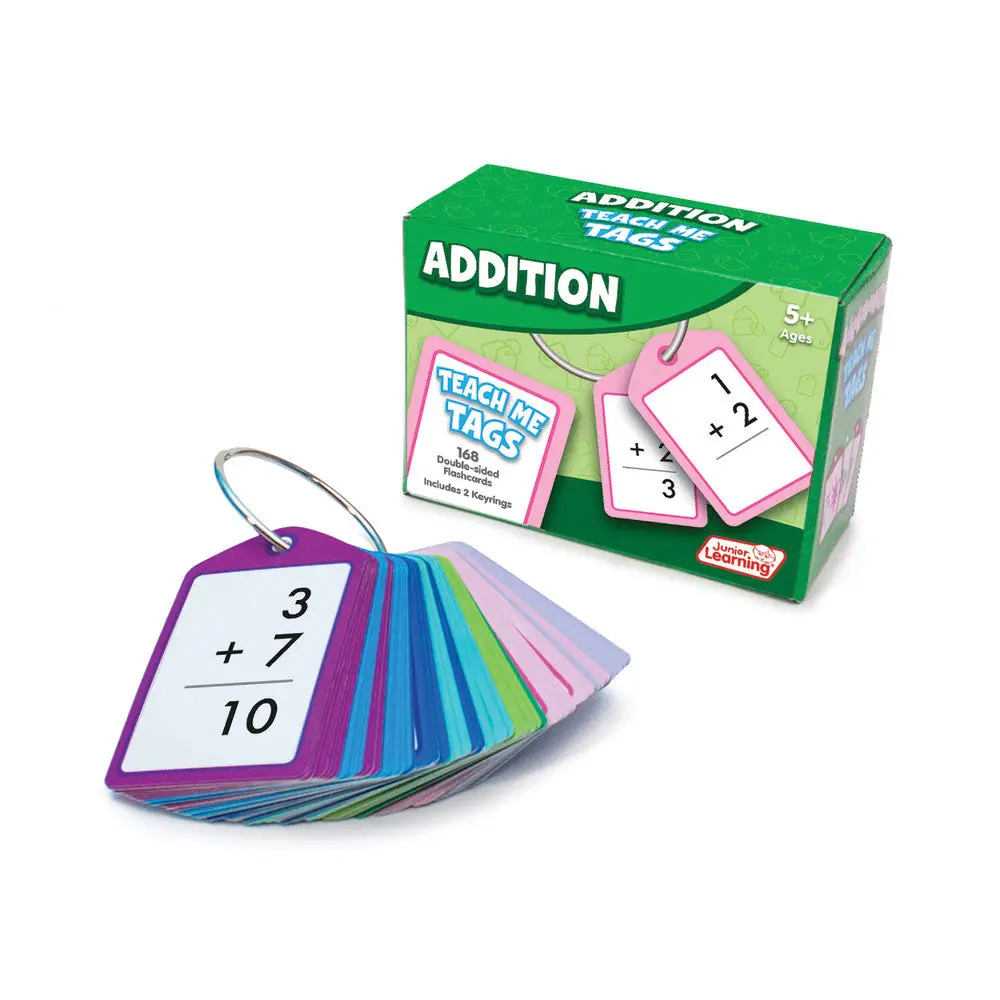 Junior Learning Addition Teach Me Tags - Educational Math Flashcards For Ages 5+ 1