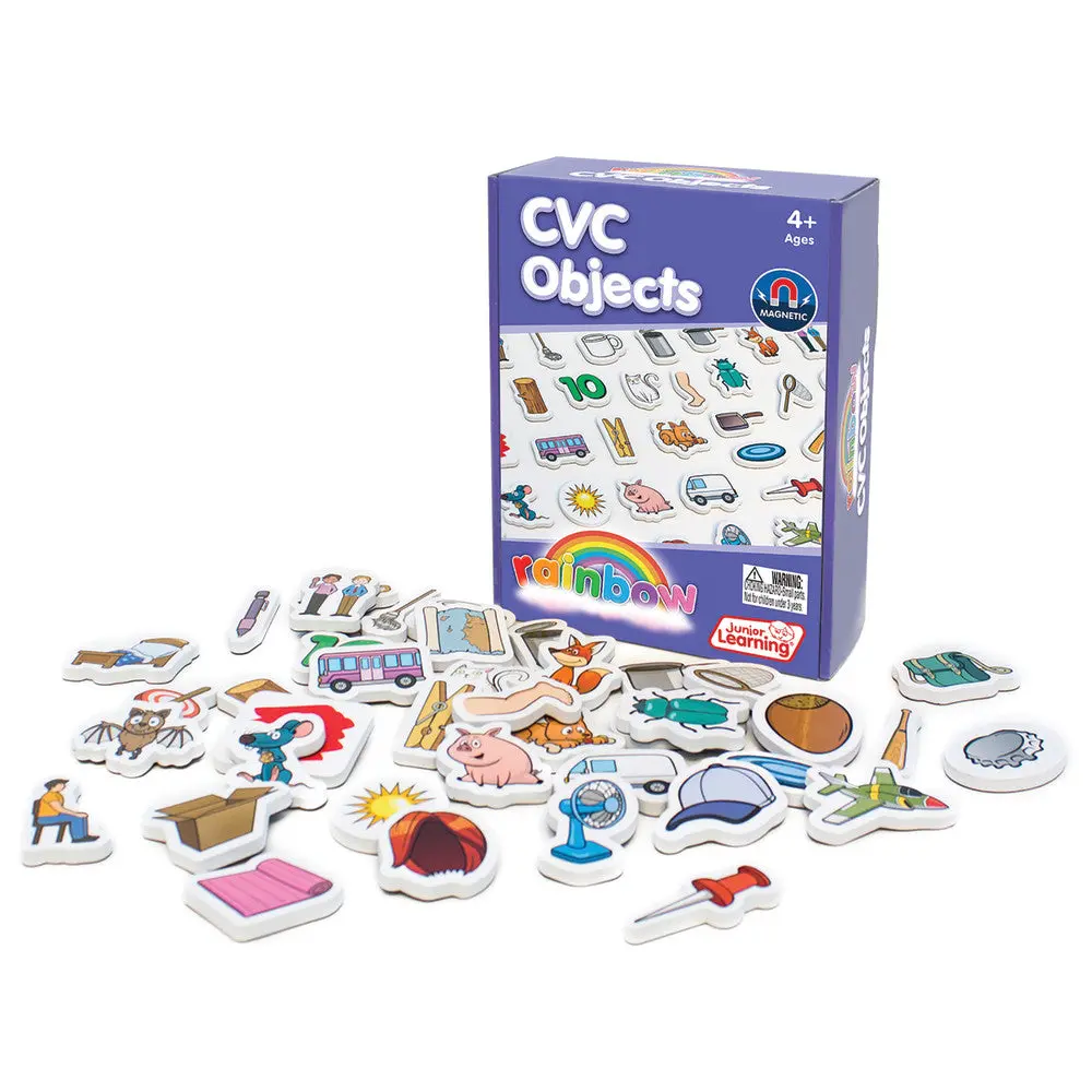 Junior Learning Rainbow Phonics - Magnetic Cvc Word Building Set 1