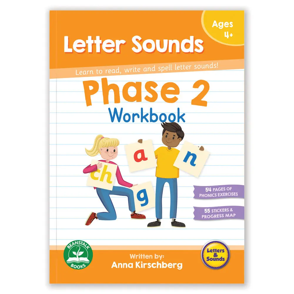 Junior Learning - Phase 2 Letter Sounds Workbook - Educational Learning Aid 1