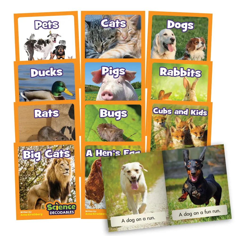 Junior Learning Science Decodables Set - Animal Science - Phase 2 Non-Fiction 1