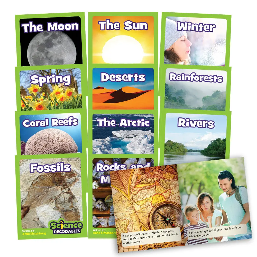 Junior Learning Science Decodables Phase 4 - Earth Science Learning Set 1