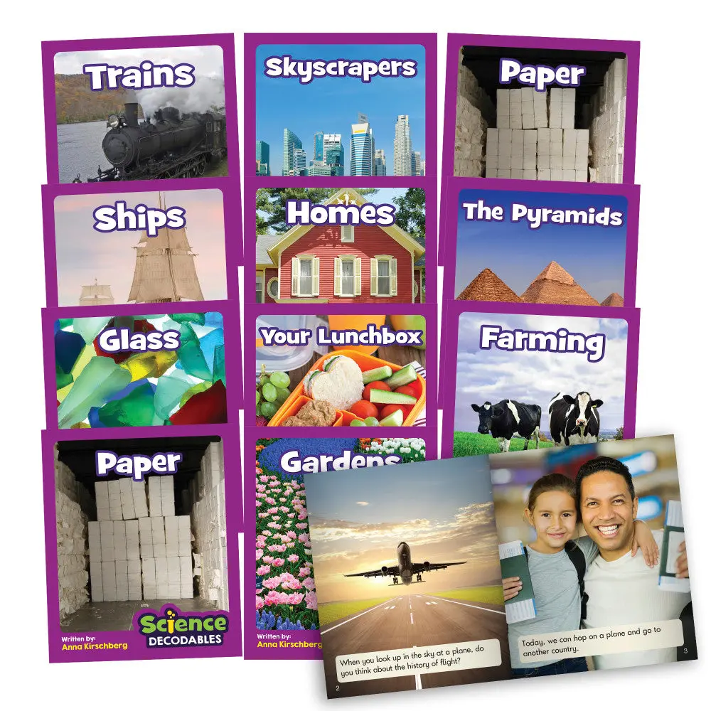 Junior Learning Science Decodables Set - Phase 5 Non-Fiction - Human Science Exploration 1