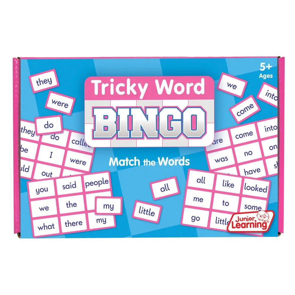 Junior Learning Tricky Word Bingo - Educational Game For Mastering Phonics 1