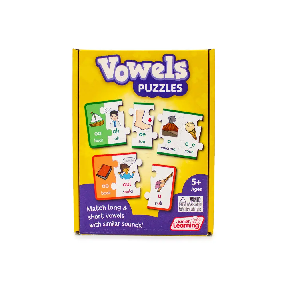 Junior Learning Vowel Puzzles - Educational Set For Ages 5-8 1